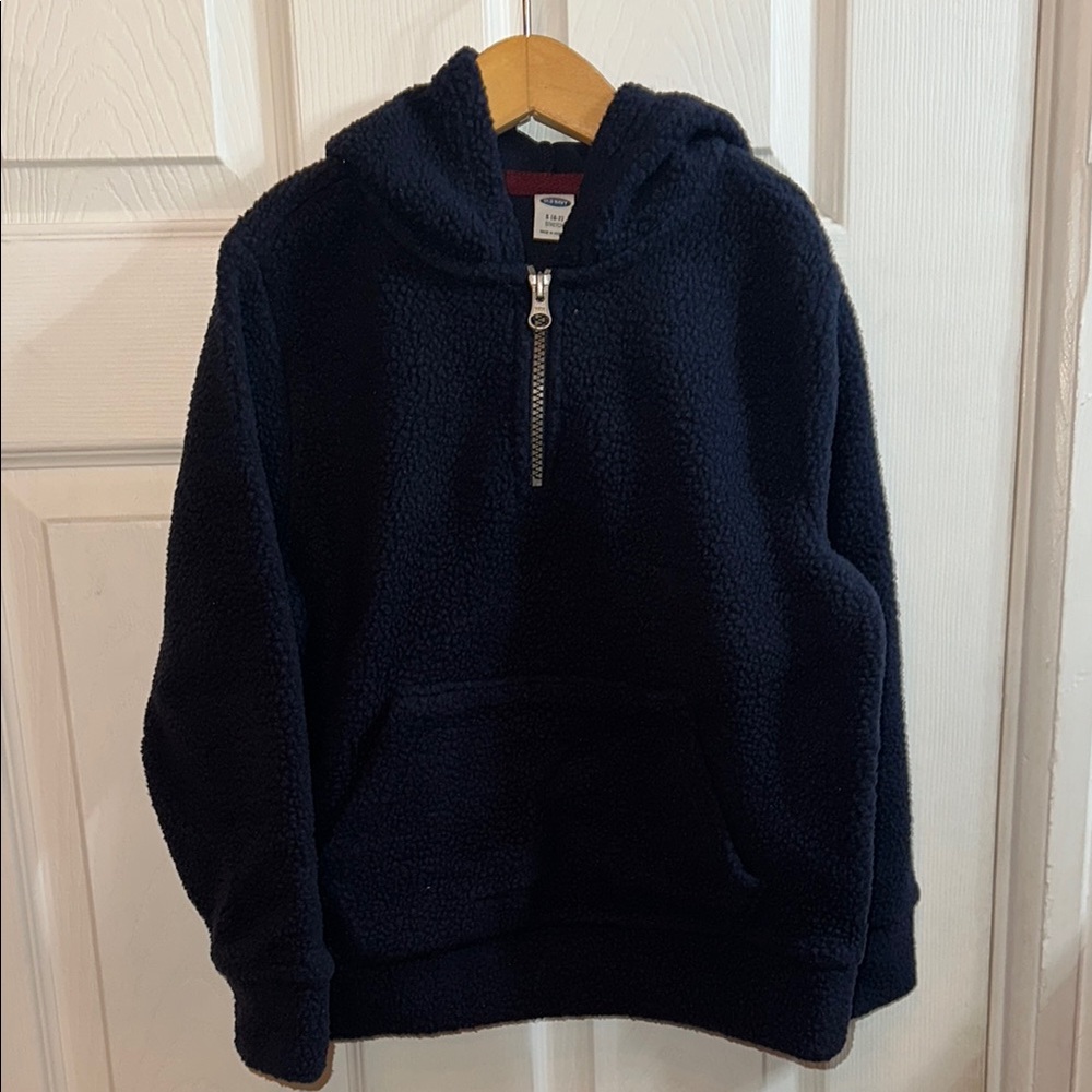 Old Navy Kids Navy Blue Sherpa Hoodie